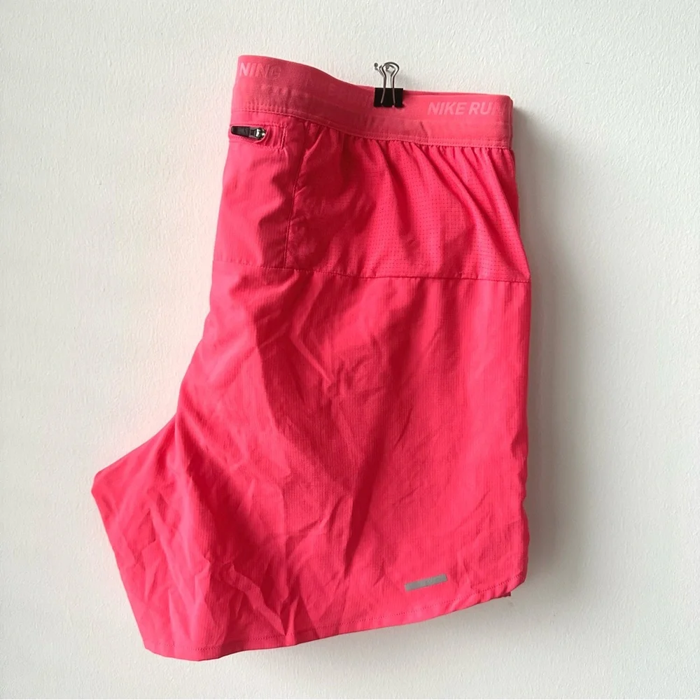 Nike Medium Dri-FIT Men’s Pink Athletic Running Shorts DM4755-629 Pockets Lined - Picture 3 of 10